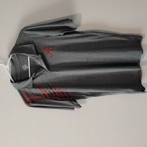 Rivalry Threads Charcoal Polo with Alabama  Logo- Size medium